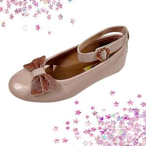 Rachael Shoes Little Girl Blush Patent Dress Flats Size 2
